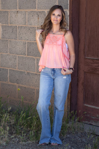 Stay Stunning Scalloped Tank