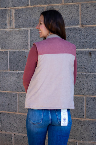 Shiloh Vest- Taupe