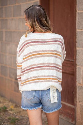 Soft Spoken Striped Sweater
