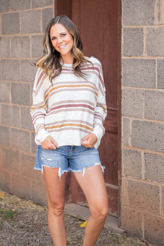 Soft Spoken Striped Sweater