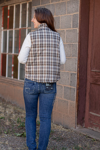 Something New Plaid Vest