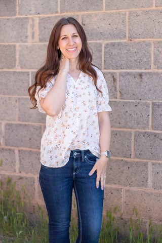 Sparrow Floral Eyelet Blouse