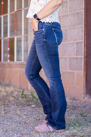 Suki Button Fly Bootcut Jean