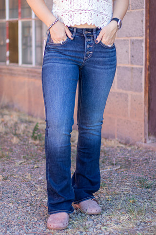 Suki Button Fly Bootcut Jean