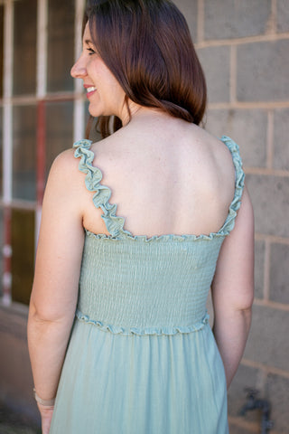 Take My Word Button Front Dress
