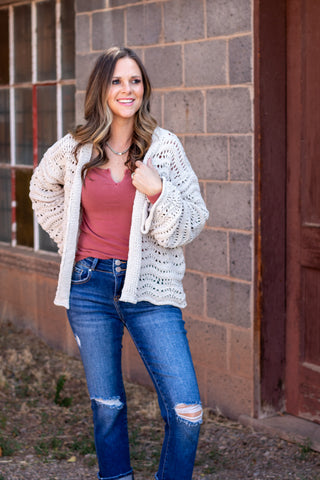 Take The Lead Crochet Cardigan