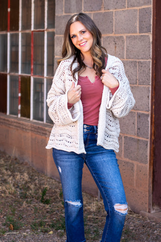 Take The Lead Crochet Cardigan