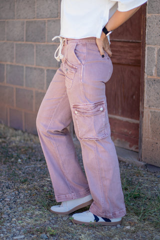 Tana High Rise Straight Cargo Pant
