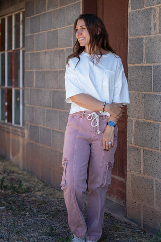 Tana High Rise Straight Cargo Pant