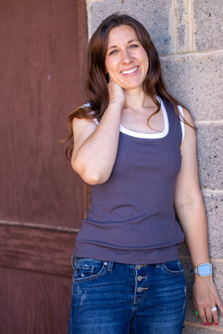 Winona Ribbed Knit Tank Top