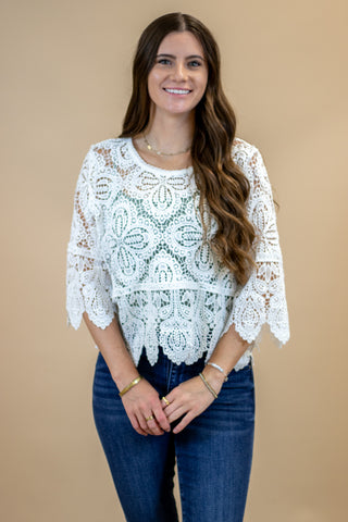 With Love Crochet Top