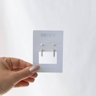 Duet Set-Opals in a Row: Silver/opal