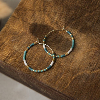 Petite dewy hoops