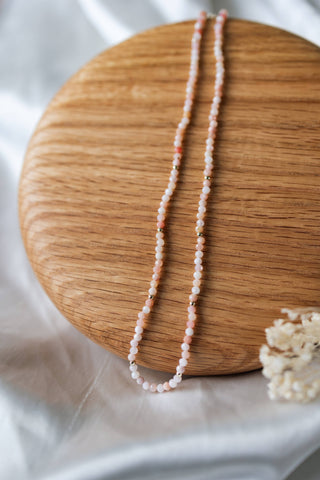 Demi Necklace-Pink Opal