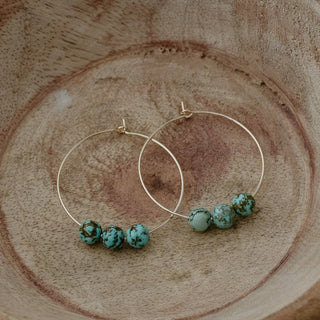 Mystic whispers hoops-turquoise