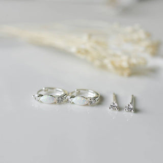 Duet Set-Opal & Sparkle: Silver/clear/opal
