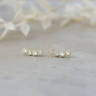 Retrograde Studs: Silver
