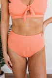 Walk Along The Beach Swim Top- Sherbert