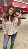 You Deserve Better Plaid Top- Blue/Grey