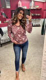 Stay Involved Floral Top