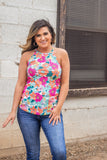 Bold Blossom Floral Tank