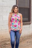 Bold Blossom Floral Tank
