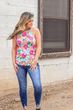 Bold Blossom Floral Tank