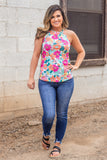 Bold Blossom Floral Tank