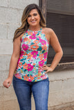 Bold Blossom Floral Tank