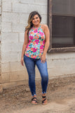 Bold Blossom Floral Tank