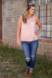 Let Them Stare Tank- Dusty Coral