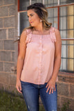 Let Them Stare Tank- Dusty Coral