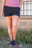 Ezra Linen Short- Black