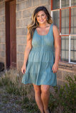 It's My Time Dress- Sage