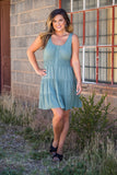 It's My Time Dress- Sage