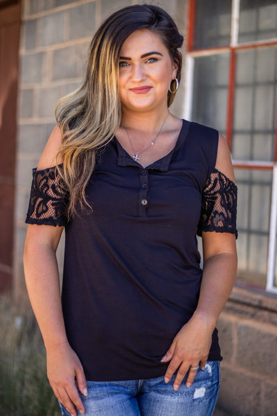 Quinn Lace Sleeve Top