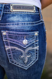 Sepia Straight Leg Jean~ Rock Revival