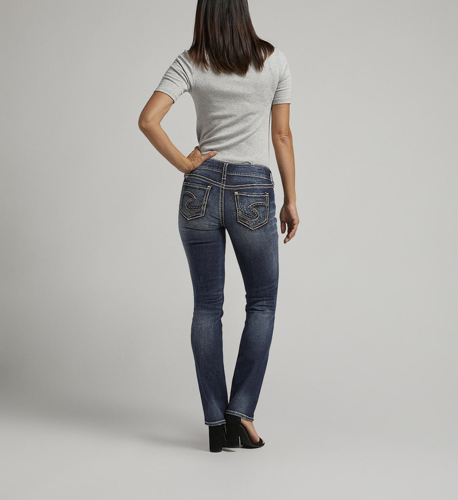 Suki Mid Rise Straight Leg Jean~ Silver Jeans